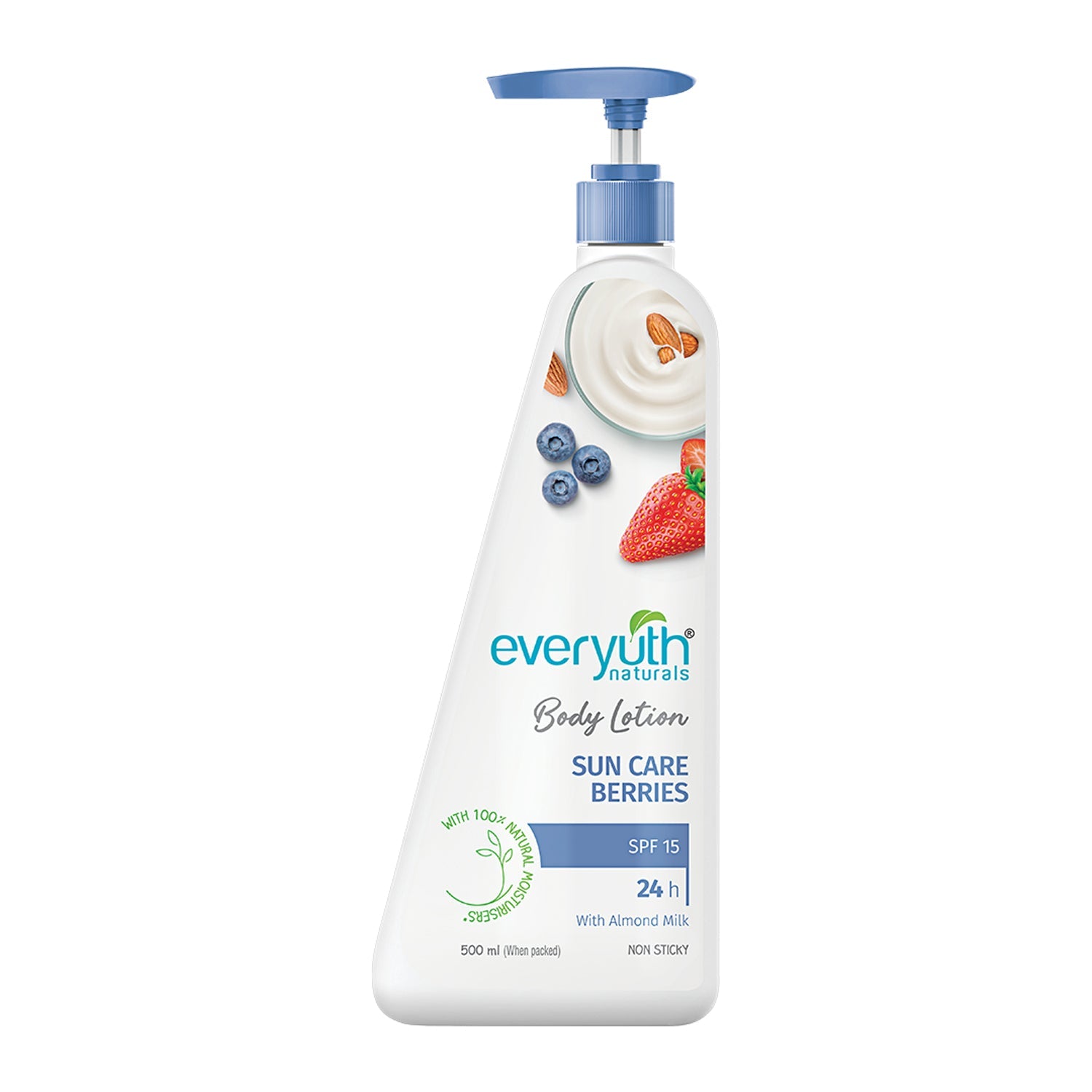 Everyuth Naturals Body Lotion For All Skin Types SPF 15 Sun Care Berries 500 ml