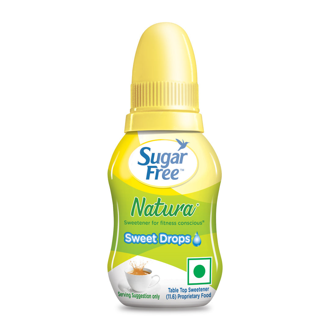 Sugar Free Natura, Drops 10ml | Equivalent to Sweetness from 1Kg Sugar | 100% Safe| Scientifically Proven & Tested|Sweet like Sugar but with zero calories