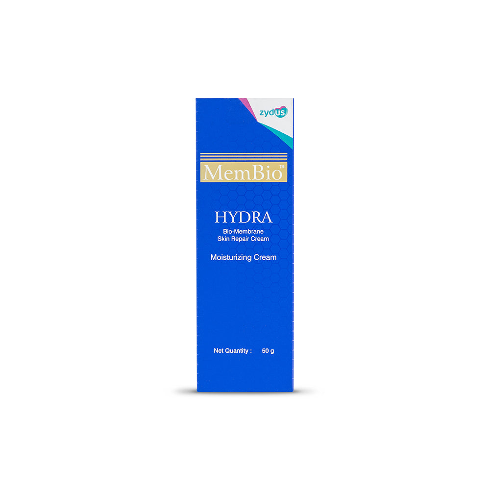 Membio Hydra Cream - Intensive Moisturizing & Hydrating Cream for Soft, Supple Skin, Enriched with Natural Ingredients, Restores Skin Barrier, Non-Greasy Formula, Suitable for All Skin Types, 50g